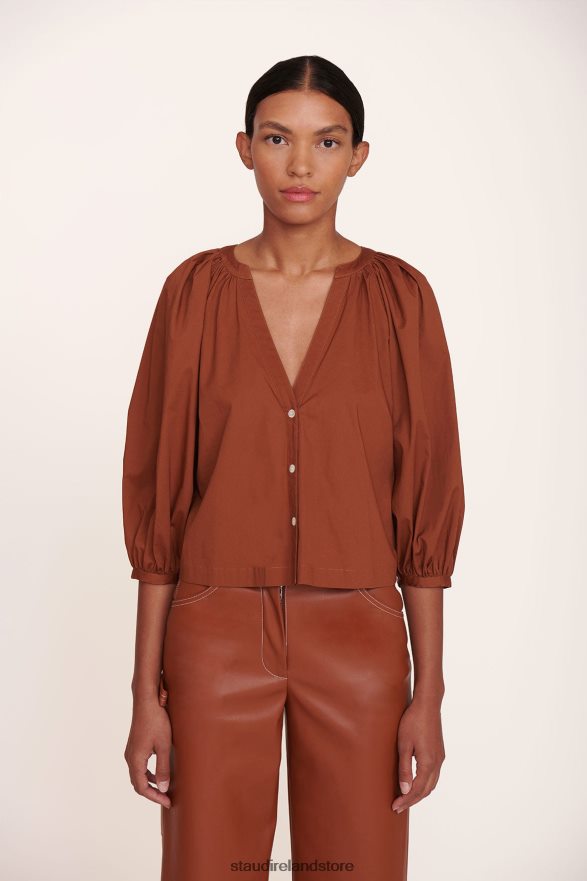 Women Clothing Tan STAUD DILL TOP H8RLPJ442
