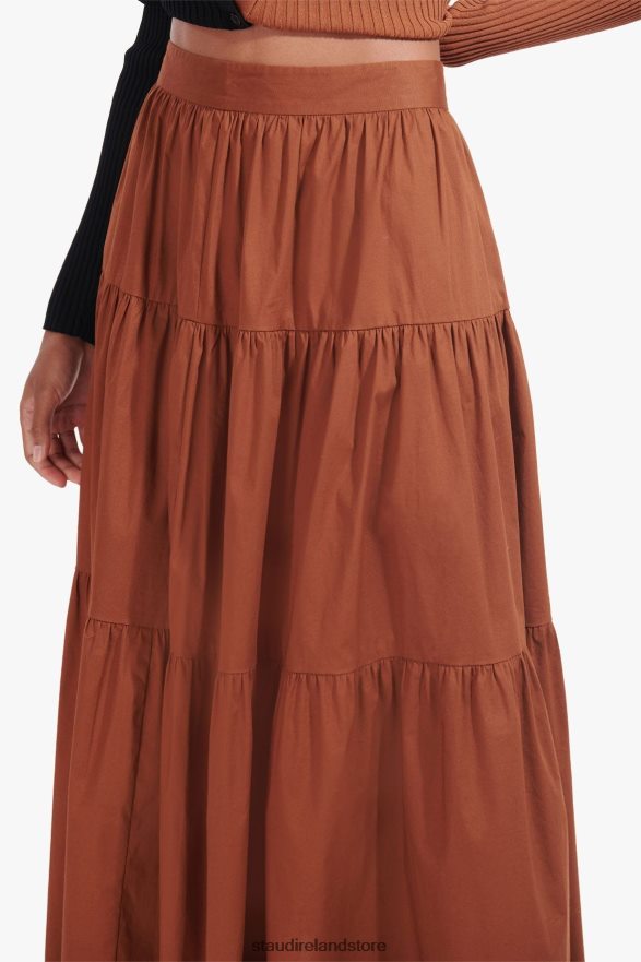 Women Clothing Tan STAUD SEA SKIRT H8RLPJ501
