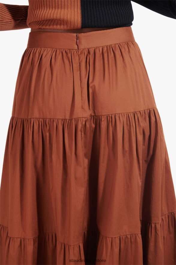 Women Clothing Tan STAUD SEA SKIRT H8RLPJ501