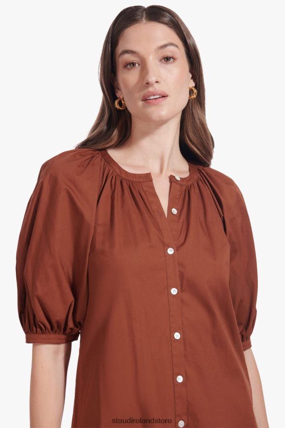 Women Clothing Tan STAUD VINCENT DRESS H8RLPJ314
