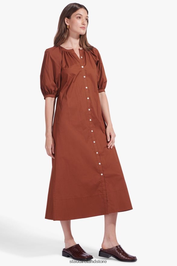 Women Clothing Tan STAUD VINCENT DRESS H8RLPJ314