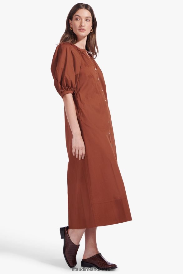Women Clothing Tan STAUD VINCENT DRESS H8RLPJ314