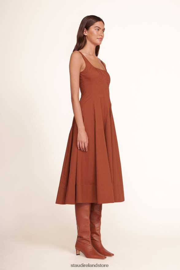 Women Clothing Tan STAUD WELLS DRESS H8RLPJ59