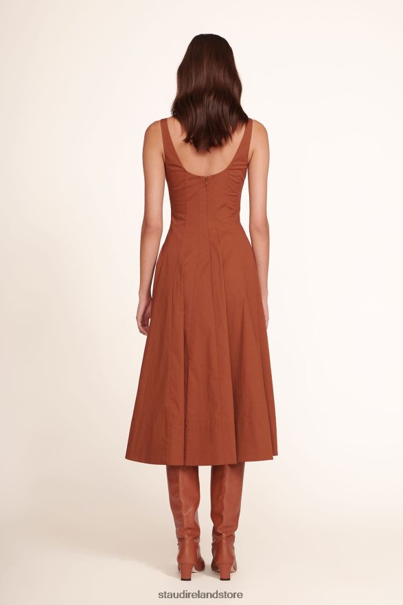 Women Clothing Tan STAUD WELLS DRESS H8RLPJ59