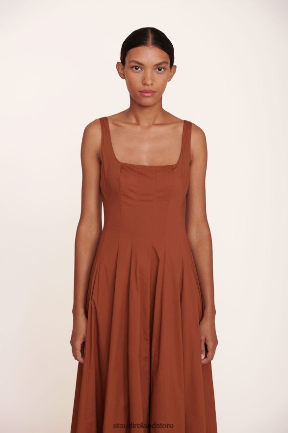 Women Clothing Tan STAUD WELLS MAXI DRESS H8RLPJ248