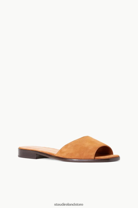 Women Clothing Tan Suede STAUD CASPIAN SLIDE H8RLPJ668