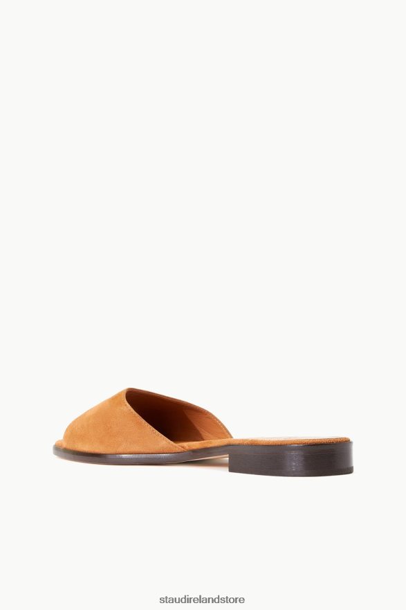Women Clothing Tan Suede STAUD CASPIAN SLIDE H8RLPJ668
