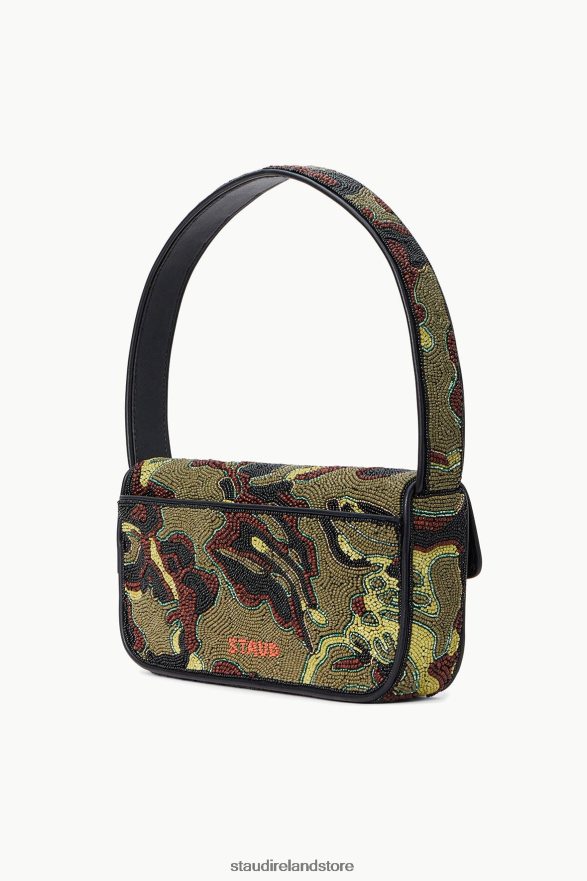 Women Clothing Tropical Camo STAUD TOMMY BEADED BAG H8RLPJ729