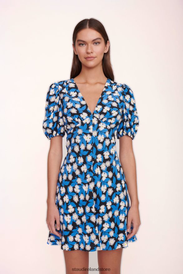 Women Clothing White Acid Floral STAUD MILLA MINI DRESS H8RLPJ205