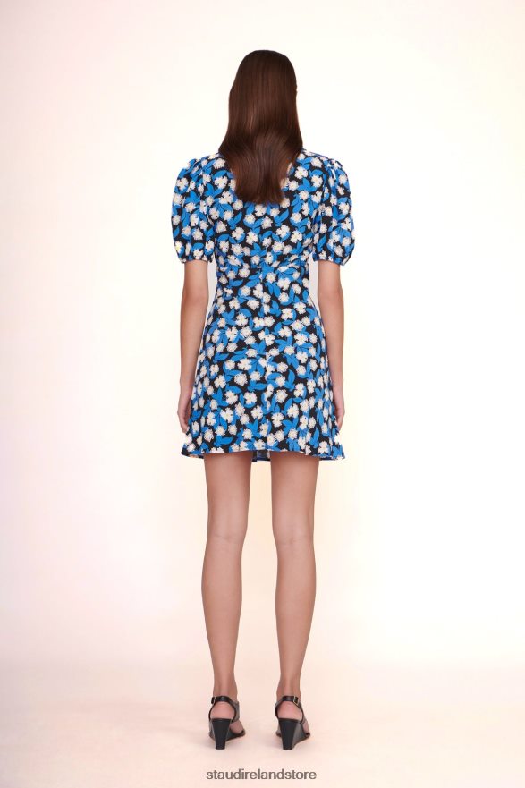 Women Clothing White Acid Floral STAUD MILLA MINI DRESS H8RLPJ205