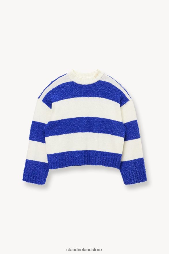 Women Clothing White Atlantic Rugby Stripe STAUD DELANEY SWEATER H8RLPJ590