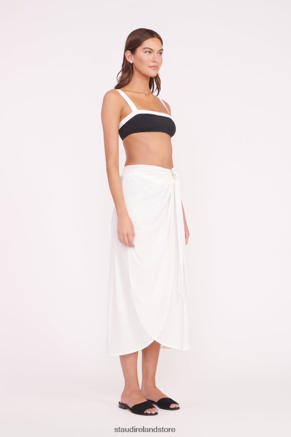 Women Clothing White STAUD ANGELICA COVERUP SKIRT H8RLPJ640
