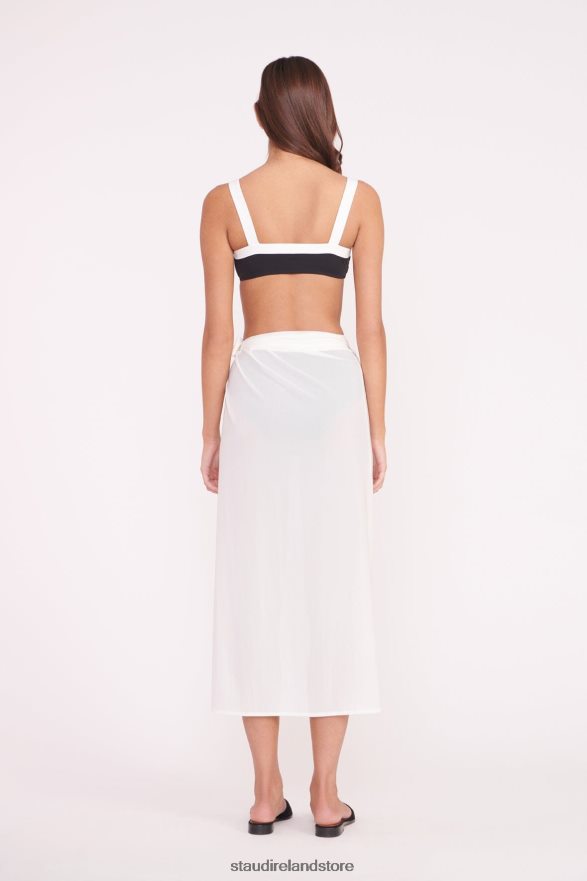 Women Clothing White STAUD ANGELICA COVERUP SKIRT H8RLPJ640
