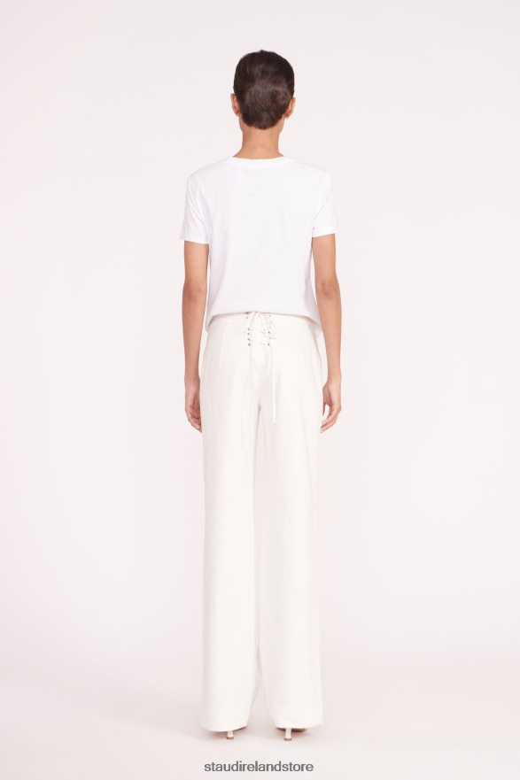 Women Clothing White STAUD CARTER PANT H8RLPJ520