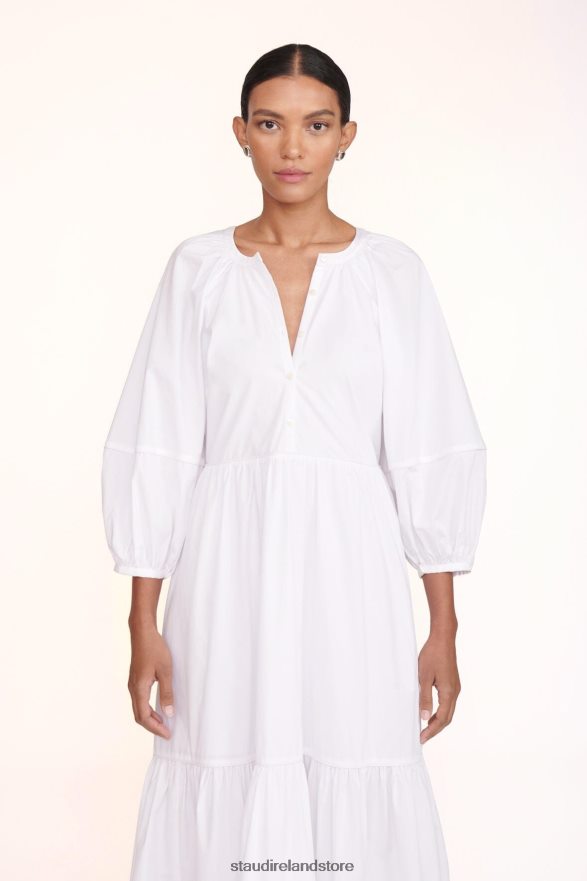 Women Clothing White STAUD DEMI DRESS H8RLPJ243