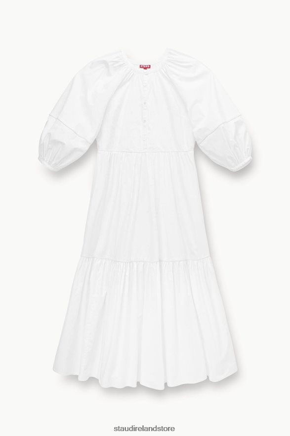 Women Clothing White STAUD DEMI DRESS H8RLPJ243