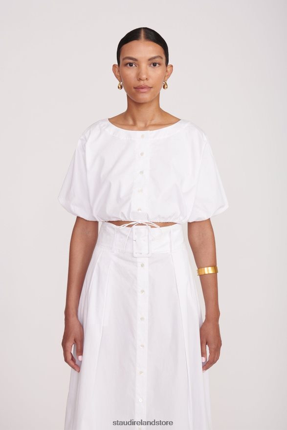 Women Clothing White STAUD ELLINGTON TOP H8RLPJ330