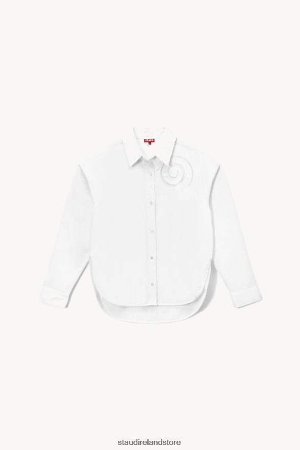 Women Clothing White STAUD EMERSYN OVERSIZED TOP H8RLPJ429