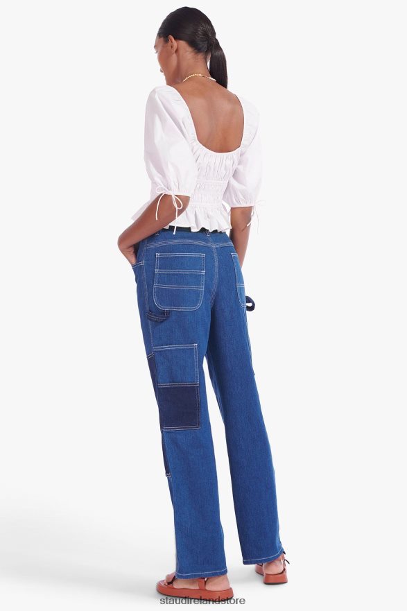 Women Clothing White STAUD FAYE TOP H8RLPJ460