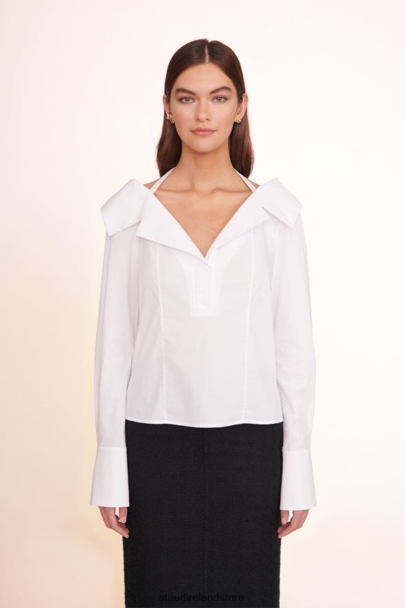 Women Clothing White STAUD FELICITY TOP H8RLPJ422