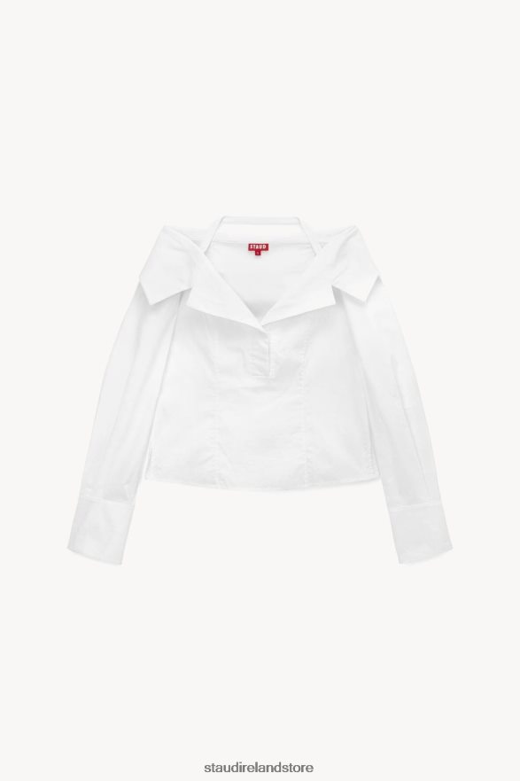 Women Clothing White STAUD FELICITY TOP H8RLPJ422