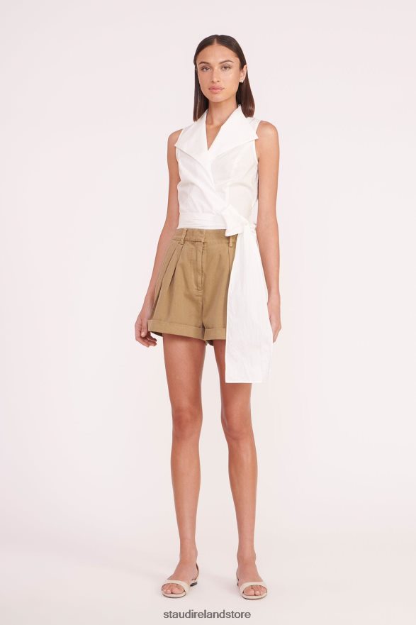 Women Clothing White STAUD HAYDEN TOP H8RLPJ359