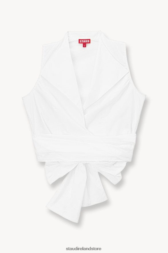 Women Clothing White STAUD HAYDEN TOP H8RLPJ359