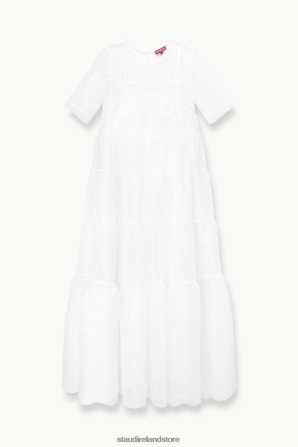 Women Clothing White STAUD HYACINTH DRESS H8RLPJ106