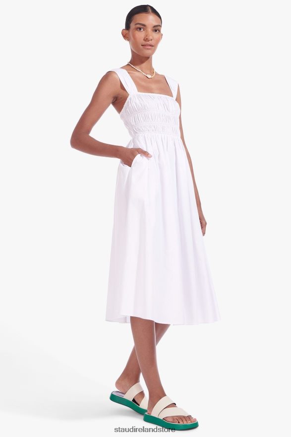 Women Clothing White STAUD IDA DRESS H8RLPJ308