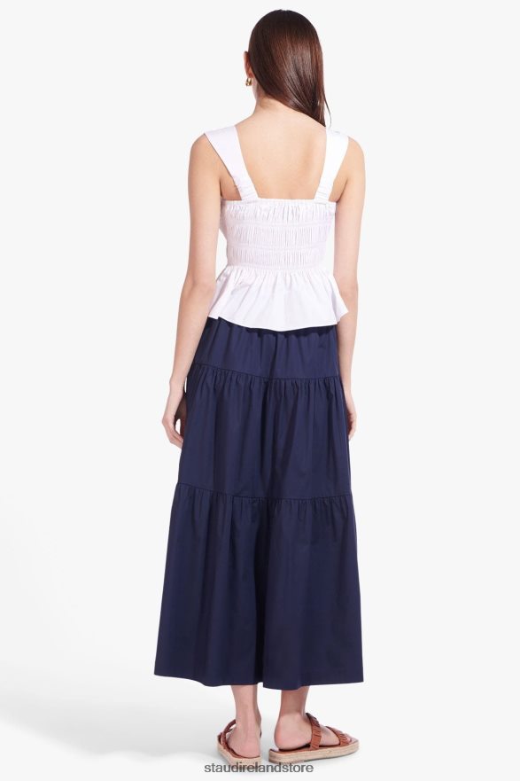 Women Clothing White STAUD IDA TOP H8RLPJ457
