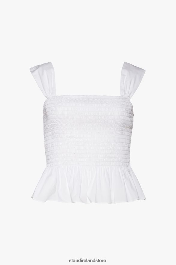 Women Clothing White STAUD IDA TOP H8RLPJ457