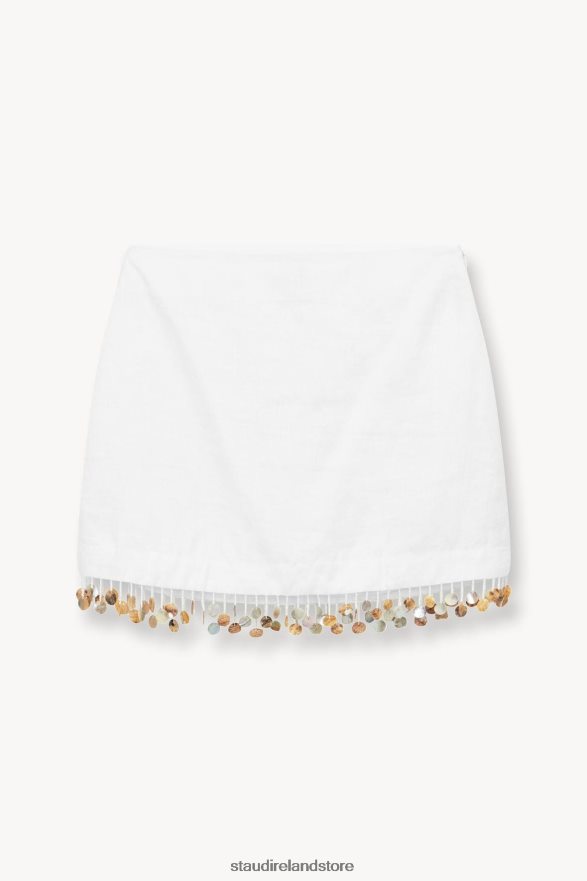 Women Clothing White STAUD JENNA SKIRT H8RLPJ469