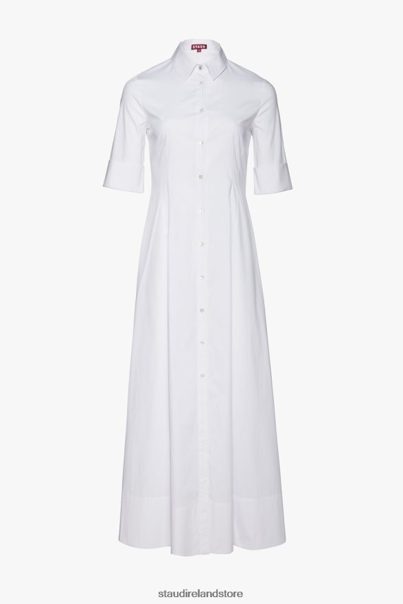 Women Clothing White STAUD JOAN MAXI DRESS H8RLPJ132