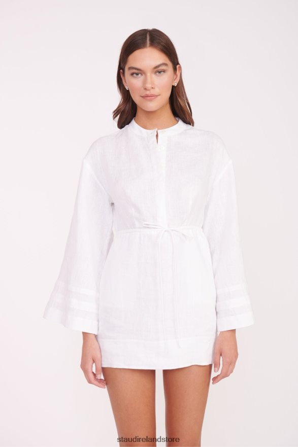 Women Clothing White STAUD KARLEE DRESS H8RLPJ194