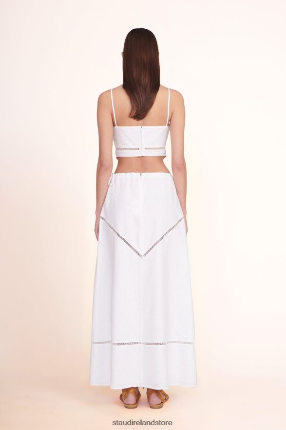 Women Clothing White STAUD KATHLEEN SKIRT H8RLPJ492