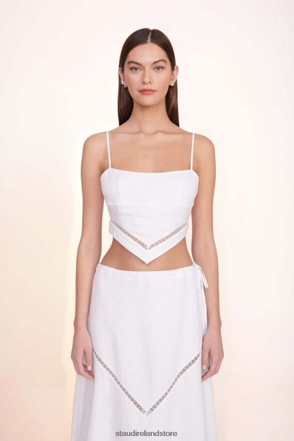 Women Clothing White STAUD KATHLEEN SKIRT H8RLPJ492