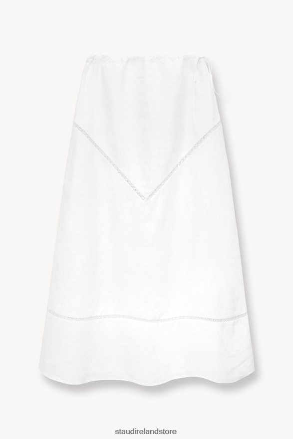 Women Clothing White STAUD KATHLEEN SKIRT H8RLPJ492