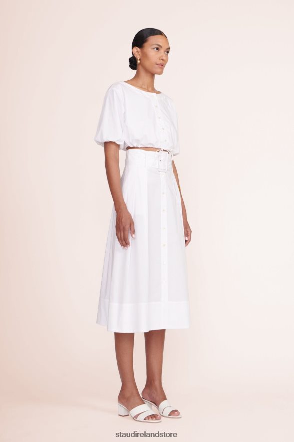 Women Clothing White STAUD KINGSLEY SKIRT H8RLPJ477
