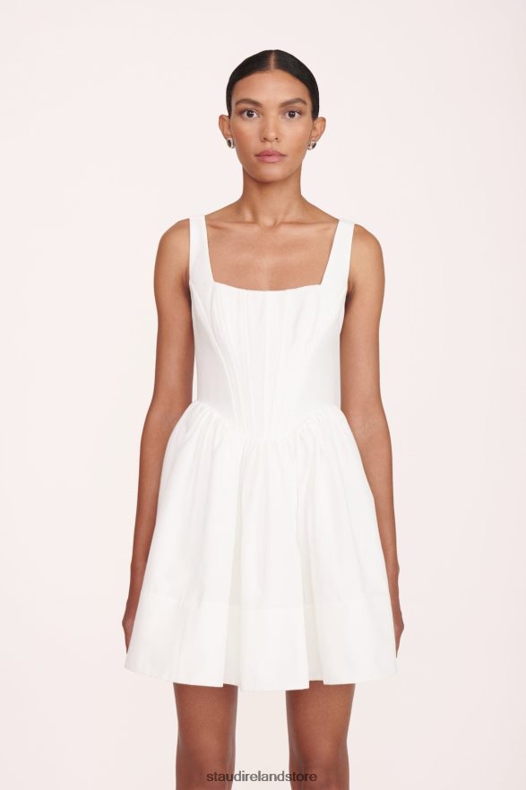 Women Clothing White STAUD LANDSCAPE DRESS H8RLPJ154