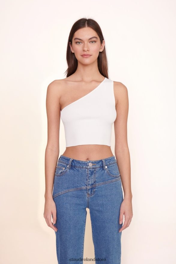 Women Clothing White STAUD LEXI TOP H8RLPJ435