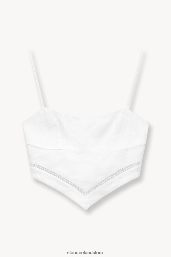 Women Clothing White STAUD LOYALTY TOP H8RLPJ380