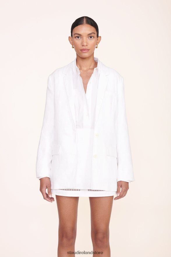 Women Clothing White STAUD MAXWELL BLAZER H8RLPJ616