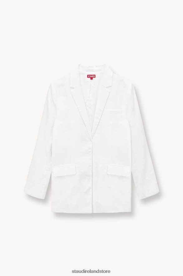 Women Clothing White STAUD MAXWELL BLAZER H8RLPJ616