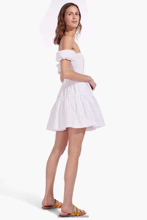 Women Clothing White STAUD MINI ELIO DRESS H8RLPJ310