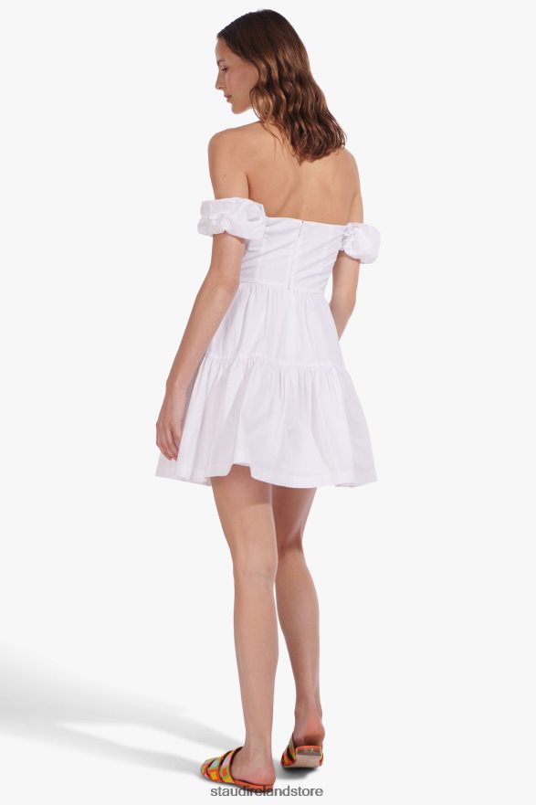 Women Clothing White STAUD MINI ELIO DRESS H8RLPJ310