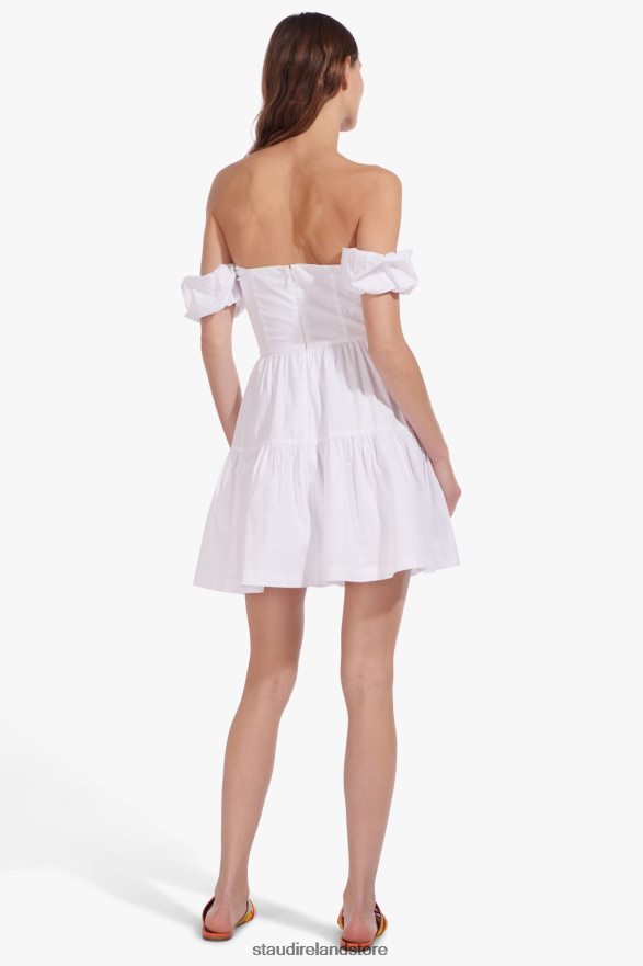 Women Clothing White STAUD MINI ELIO DRESS H8RLPJ310