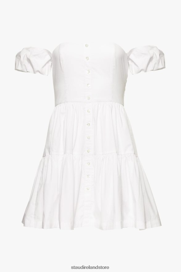 Women Clothing White STAUD MINI ELIO DRESS H8RLPJ310