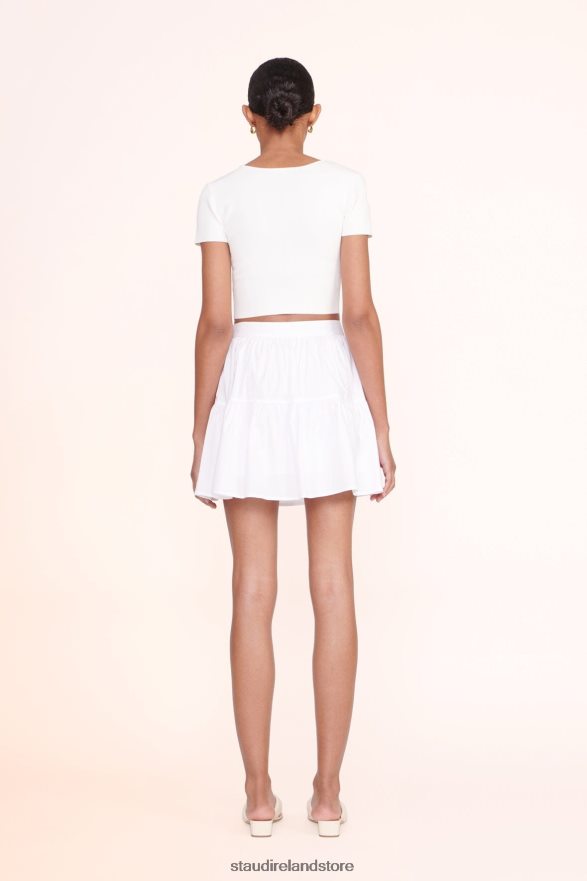 Women Clothing White STAUD MINI SEA SKIRT H8RLPJ488
