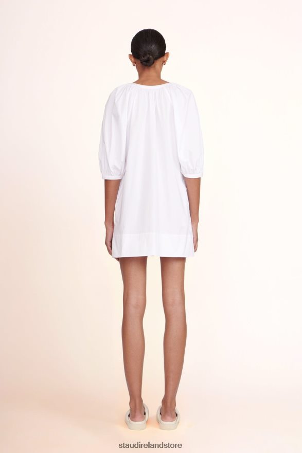 Women Clothing White STAUD MINI VINCENT DRESS H8RLPJ218