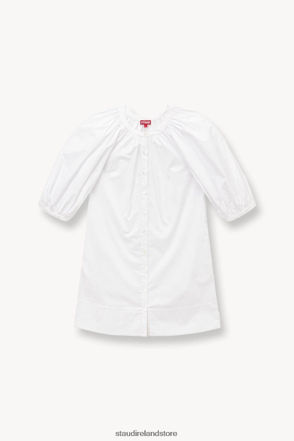 Women Clothing White STAUD MINI VINCENT DRESS H8RLPJ218